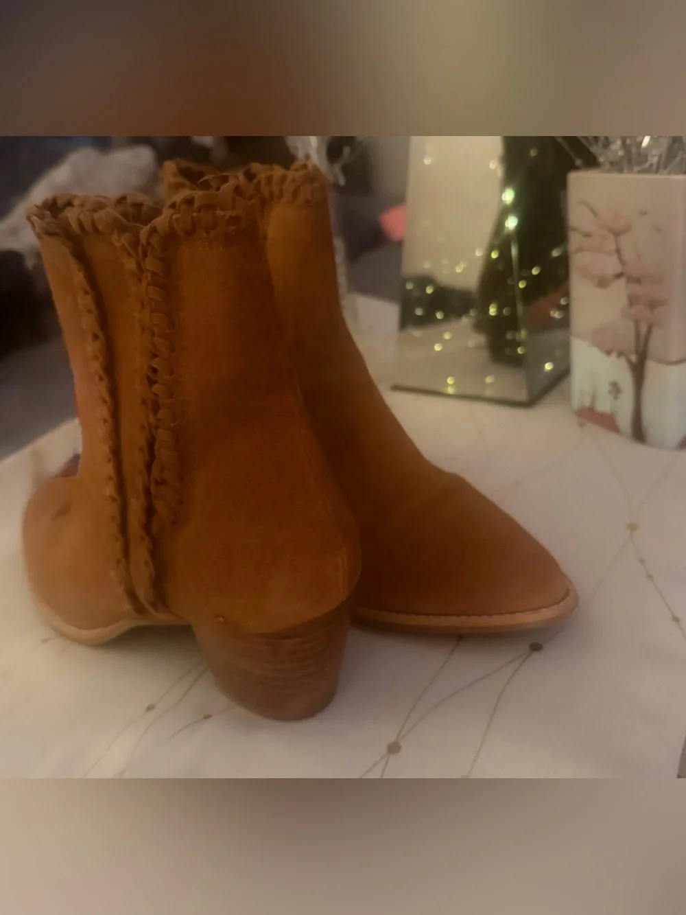 Coconuts By Matisse Suede Leather Slip On Ankle Boots Women’s Size 8.5 M